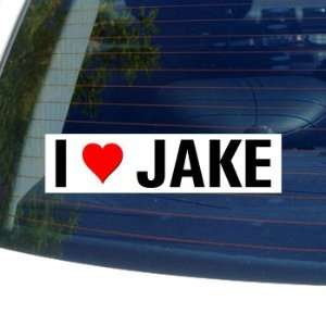  I Love Heart JAKE   Window Bumper Sticker Automotive