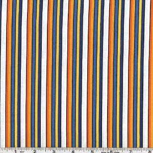  45 Wide Lindseys Penguins Stripes Multi Fabric By The 