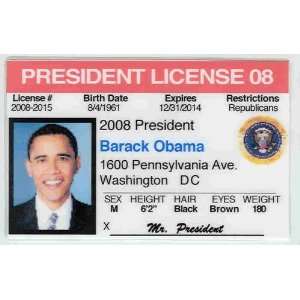 Barack Obama President Collector Card