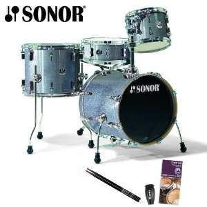  Sonor Safari 4 pc Drum Set With Evans Drumset Survival 
