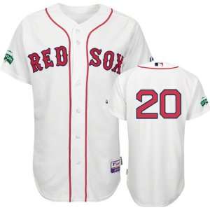  Kevin Youkilis Jersey Adult Majestic Home White Authentic 