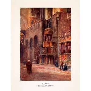  1911 Print Interior Saint Marks Cathedral Venice Italy William 