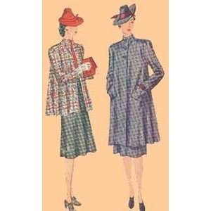  1941 Swagger Coat and Skirt Pattern 