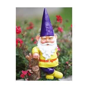  Garden Gnome Hipster   Purple Hat Patio, Lawn & Garden