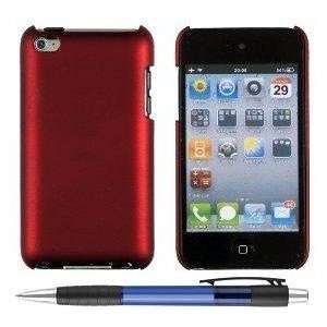  Apple Ipod Touch 4 Red Base Design Snap on Hard Cover Case 