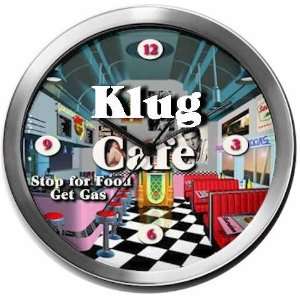  KLUG 14 Inch Cafe Metal Clock Quartz Movement Kitchen 