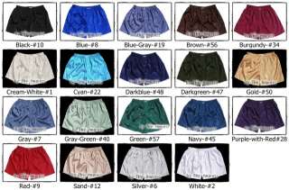 50 Gold Boxer Shorts Underwear Mens Thai Silk Boxers  