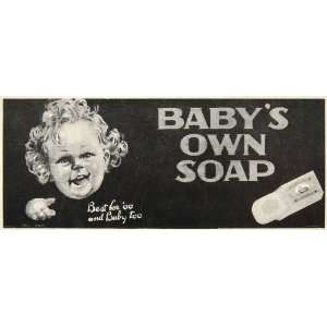  1926 Original Billboard Ad Babys Own Soap Baby Child 