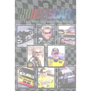  Box of 30 NASCAR Drivers and Cars Foil Valentine Cards 