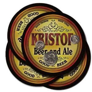  KRISTOF Family Name Beer & Ale Coasters 