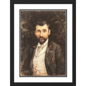 Sorolla y Bastida, Joaquin 19x24 Framed and Double Matted Portrait of 