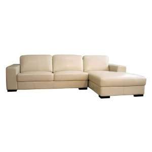  Susanna Cream Leather Sofa