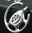 Auto Car logo Metal Steering wheel KEY CHAIN Ring RAV4 CROWN REIZ 