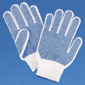 Blue PVC Dot Gloves   Small