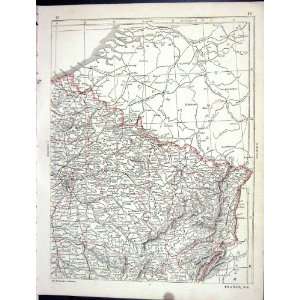  Lowry Antique Map 1853 North East France Dilon Epinal 