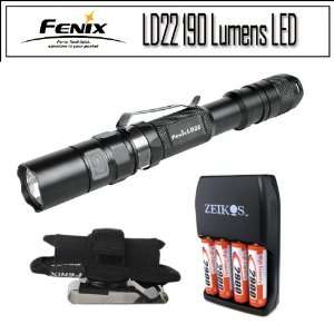  Fenix LD22 190 Lumens 2AA LED Flashlight With Side Mode 