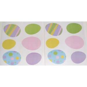  Assorted Easter Eggs Peel & Stick Appliques Wall Decals 