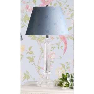  Battersby Table Lamp with Lucille Shade in Satin Nickel 