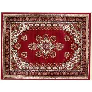  Laila De Luxe Collection Traditional Style 5x8 Burgundy 