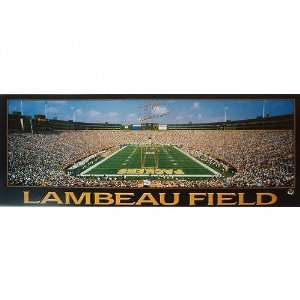 Brett Favre Green Bay Packers   Lambeau Field   Autographed Panoramic 