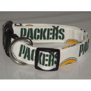  NFL Green Bay Packers Football Dog Collar X Large 1 White 