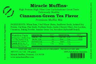 Miracle Muffins   Sugar Free   Splenda   9 Flavors  