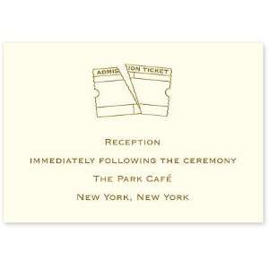  Admission Ticket Reception Card by Checkerboard