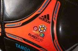 adidas Euro 2012 Tango Gld Soccer Ball Brand New Black   Orange Size 4 