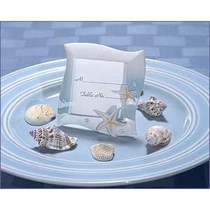  Place Card Frame Beach Theme In Blue & White Colors 
