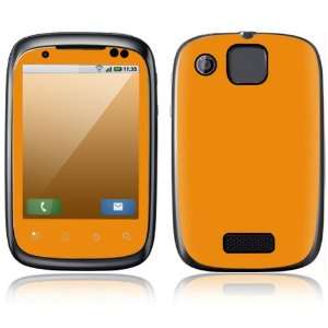  Motorola Spice Decal Skin Sticker  Simply Orange 