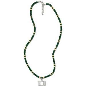 Miami Hurricanes Womens Wood Bead Necklace  Sports 