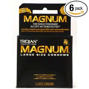   Latex Lubricated Condoms, 3 Per Box (Pack of 6) Total 18 Condoms