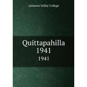  Quittapahilla. 1941 Lebanon Valley College Books