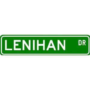  LENIHAN Street Sign ~ Personalized Family Lastname Sign 
