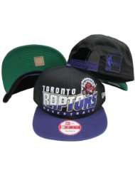 Toronto Raptors Black/Purple Two Tone Snapback Adjustable Plastic Snap 