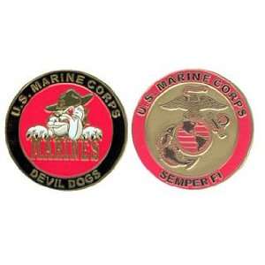  Marine Corps Devil Dog Challenge Coin 
