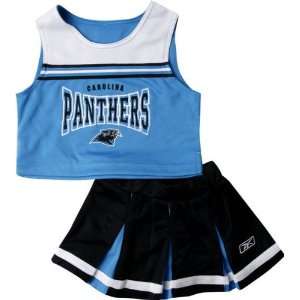   Panthers Girls Toddler 2 Pc Cheerleader Jumper