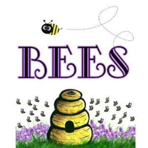  Beeeees Round Stickers Arts, Crafts & Sewing