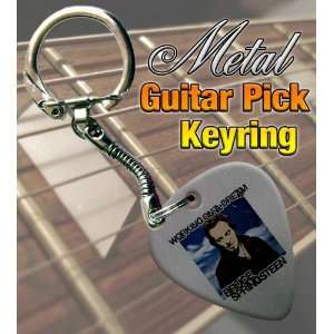   Springsteen Working Metal Guitar Pick Keyring Musical Instruments