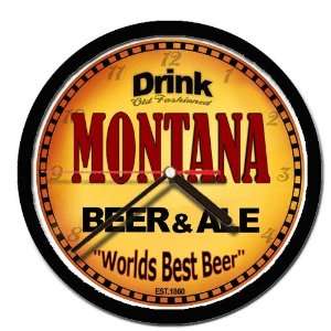 MONTANA beer and ale cerveza wall clock