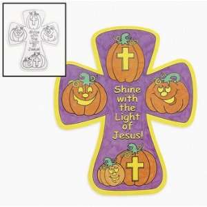  Color Your Own Christian Pumpkin Crosses   Craft Kits 