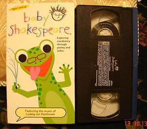 BABY SHAKESPEARE Einstein Vhs EDUCATIONAL Poetry FREE 1ST CLASS SHIP 