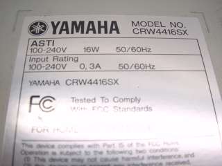 Yamaha CRW4416SX External SCSI CDRW Writer Drive  