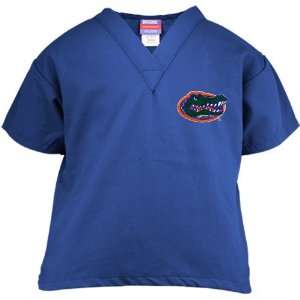   NCAA Florida Gators Youth Royal Blue Logo Scrub Top