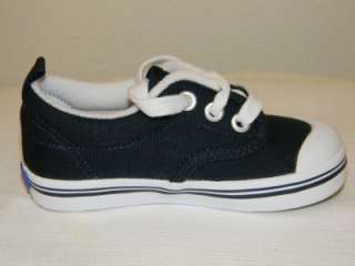   KEDS Scooter Navy Blue Canvas Lace up Sneakers SHOES BABY TODDLER