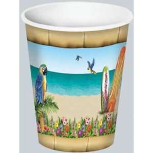  Beistle   58205   Paradise Beverage Cups  Pack of 12 