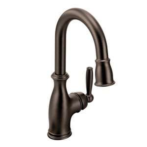   Brantford Oil rubbed bronze one handle high arc pulldown bar faucet