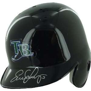  Evan Longoria Autographed Mini Helmet   Batting 