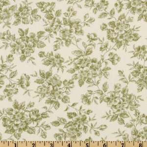   Contessa Flora Toile Cream Fabric By The Yard Arts, Crafts & Sewing