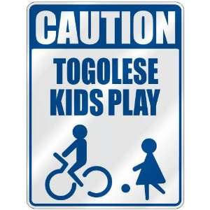   CAUTION TOGOLESE KIDS PLAY  PARKING SIGN TOGO